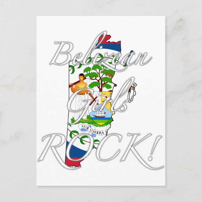 Belizean Girls Rock! Postcard (Front)