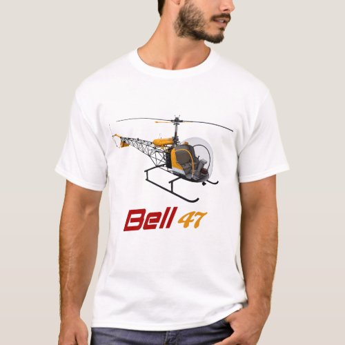 Bell 47 helicopter bell 47g flyinside bell 47 T_Shirt