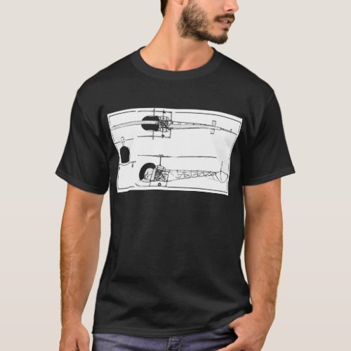 Bell 47 Helicopter T_Shirt