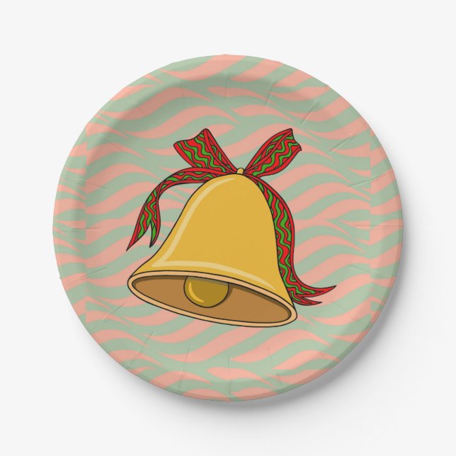 Bell and Bow Paper Plates (Front)