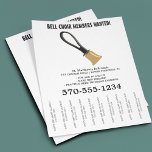 Bell Choir Handbell Musical Instrument Flyer<br><div class="desc">Promote your church bell choir, recruit new members or offer private instruction. This flyer features an illustration of a handbell and is ready to be personalized with your own information. The flyer has tear off strips so that you can easily share your information. You will need to use your scissor...</div>