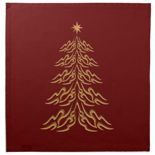 Bell Christmas Tree Napkins