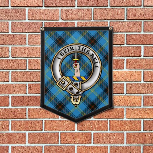 Bell Clan Badge & Tartan Pennant