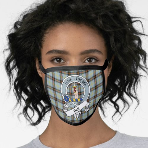 Bell Clan Badge Tartan Plaid Face Mask