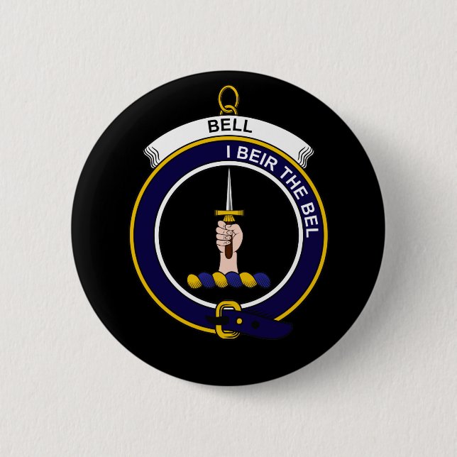 Bell - Clan Crest Pinback Button (Front)