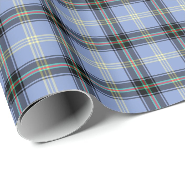 grey tartan wrapping paper