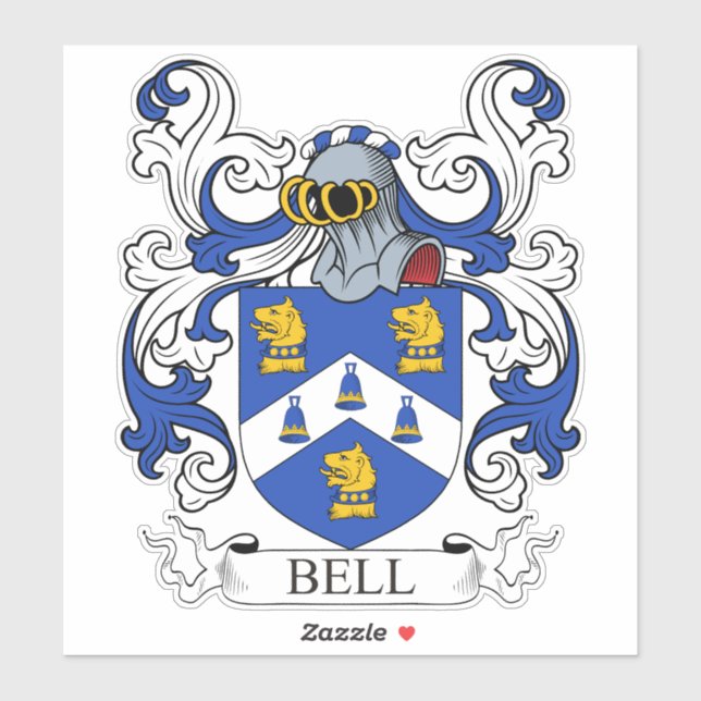 Bell Coat of Arms Sticker (Sheet)