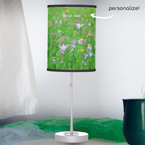 Bell_flower on a green meadow  table lamp