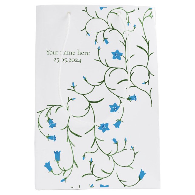 bell flowers medium gift bag (Front)