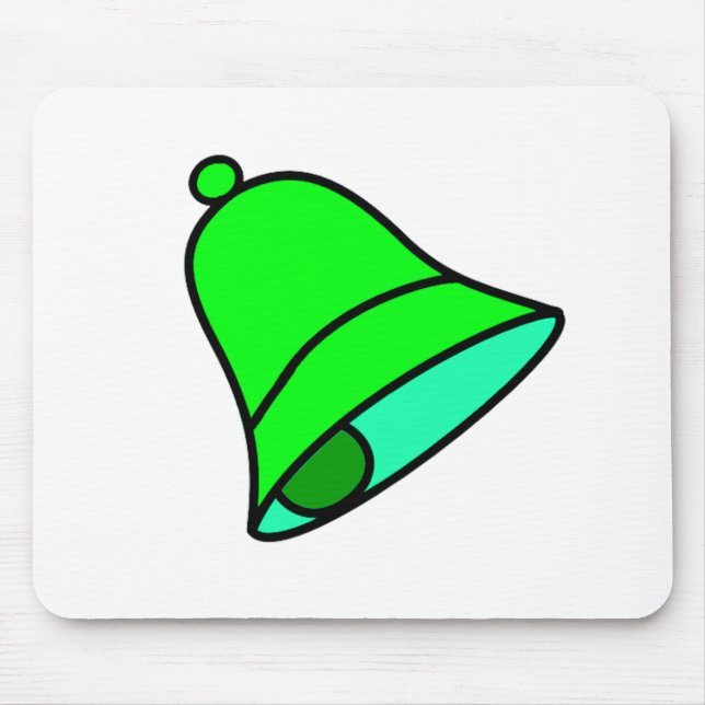 Bell Green Lt 45 deg The MUSEUM Zazzle Gifts Mouse Pad (Front)