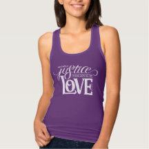 bell hooks Without Justice Fitted Purple Tank