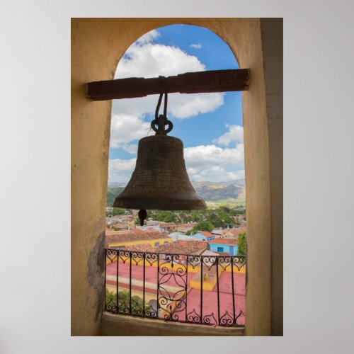 Bell in a church tower Cuba Poster