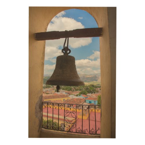 Bell in a church tower Cuba Wood Wall Art