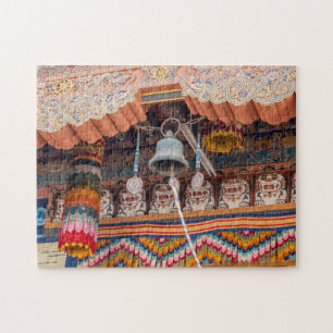 Bell in Punakha Dzong - Bhutan, Himalaya, Asia Jigsaw Puzzle