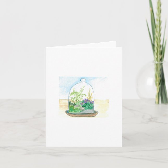 Bell Jar Terrarium Blank Card (Front)
