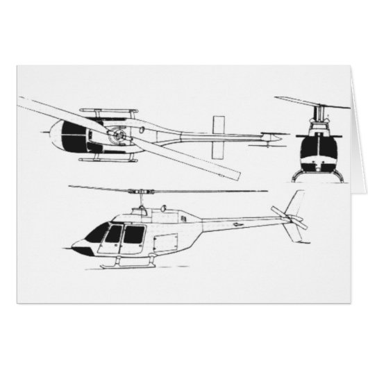 Bell Jet Ranger / TH- Cards (Front Horizontal)