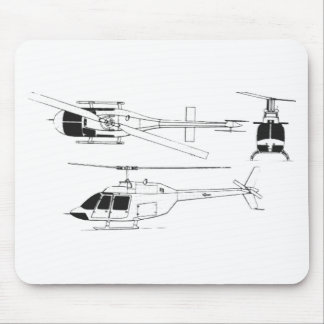 Bell Jet Ranger / TH- Mouse Pad