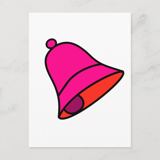 Bell Magenta 45 deg The MUSEUM Zazzle Gifts Postcard (Front)