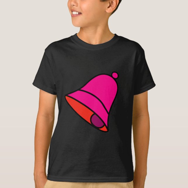 Bell Magenta Left 45 deg The MUSEUM Zazzle Gifts T-Shirt (Front)