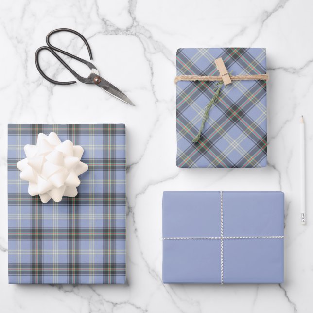 Bell of Borders Tartan Wrapping Paper Sheets (Front)