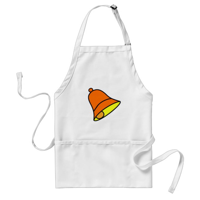 Bell Orange 45 deg The MUSEUM Zazzle Gifts Adult Apron (Front)