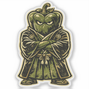 Bell Pepper Bodyguard — Funny Vegetable Formal Sticker