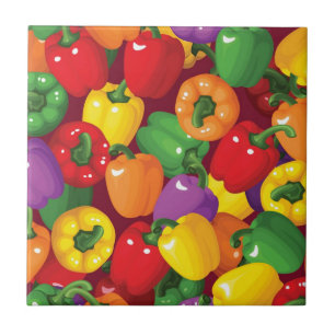 Bell Pepper Pattern Ceramic Tile