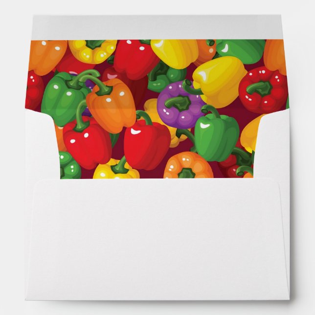 Bell Pepper Pattern Envelope (Back (Bottom))