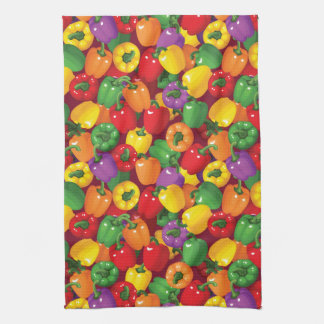 Bell Pepper Pattern Kitchen Towel