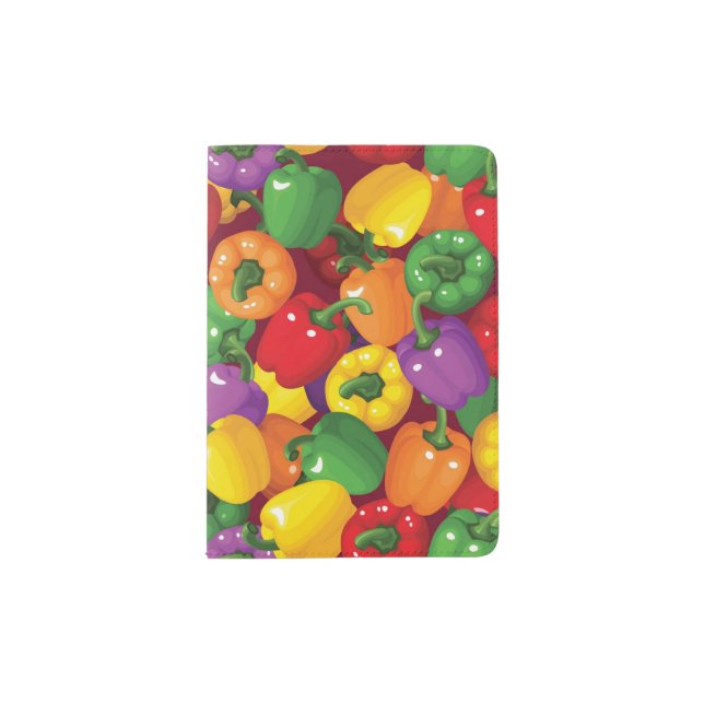 Bell Pepper Pattern Passport Holder (Front)