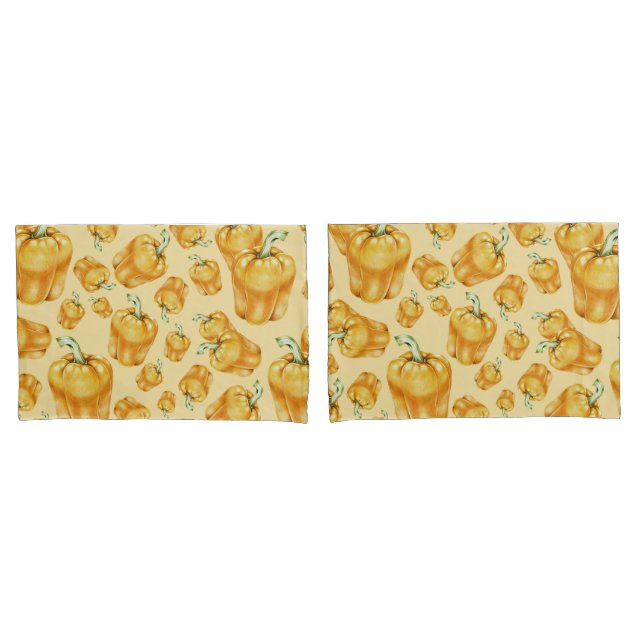 Bell Pepper Pillow Case (Front-Set)