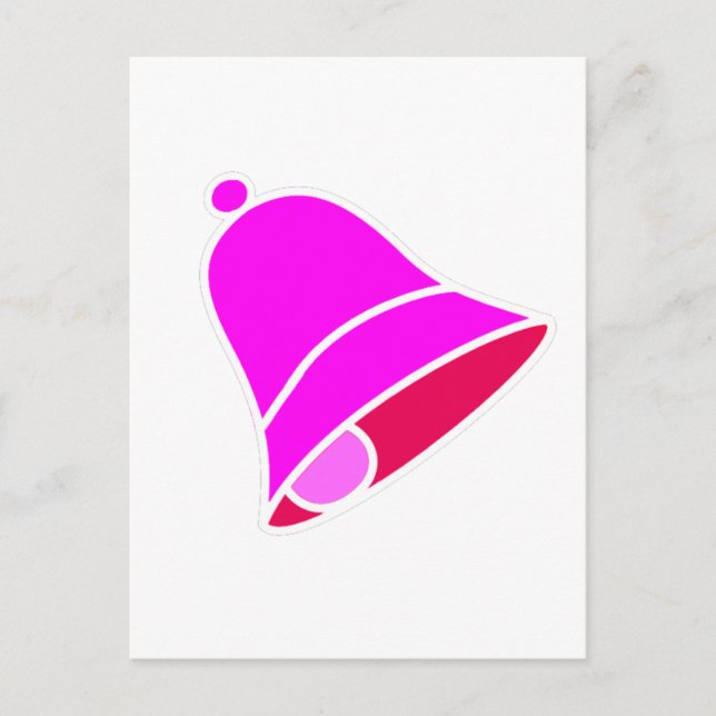 Bell Pink Inv 45 deg The MUSEUM Zazzle Gifts Postcard (Front)