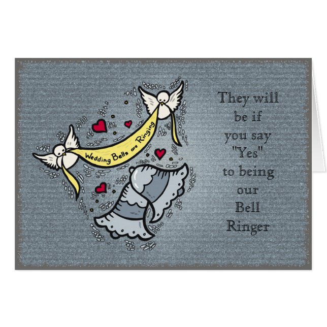 Bell Ringer or any Wedding Need Cards (Front Horizontal)