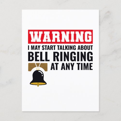 Bell Ringer Ringing Collector Campanologist Funny Postcard