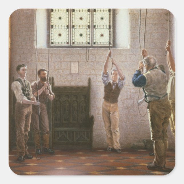 Bell Ringers Square Sticker (Front)