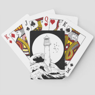 Bell Rock lighthouse Scotland Poker Cards