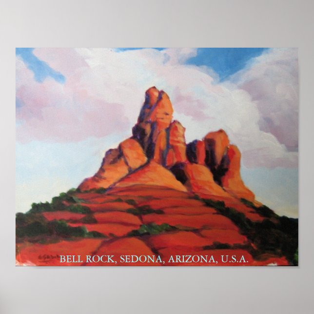 Bell Rock, Sedona, Arizona, USA Poster (Front)