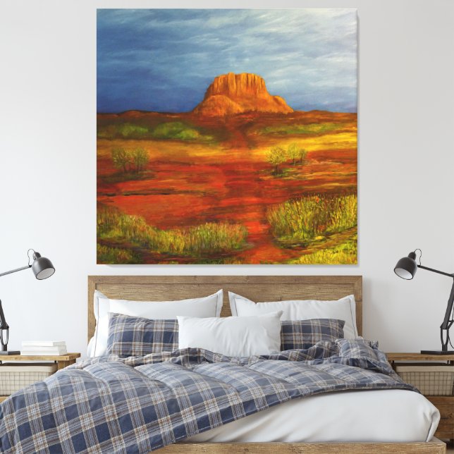 Bell Rock Sedona Canvas Print (Insitu(Bedroom))