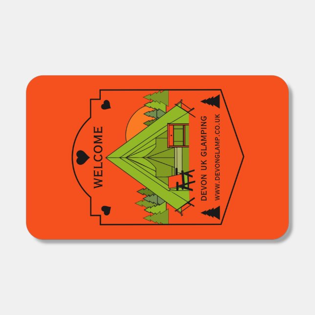 Bell Tent Glamping Business Matchboxes (Front)