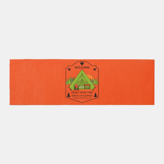 Bell Tent Glamping Business Outdoor Rug (Front)