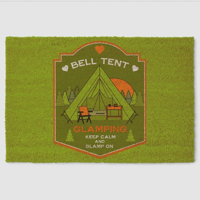 Bell Tent Glamping Fiber Doormat (Front)