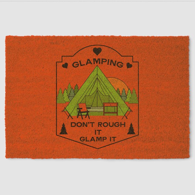 Bell Tent Glamping Fiber Doormat (Front)