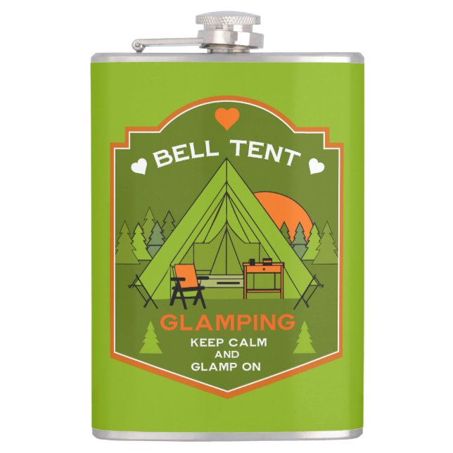 Bell Tent Glamping Flask (Front)