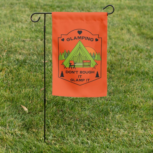 Bell Tent Glamping Garden Flag (In SItu)