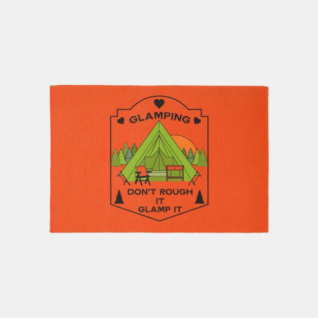 Bell Tent Glamping Outdoor Rug (Front)