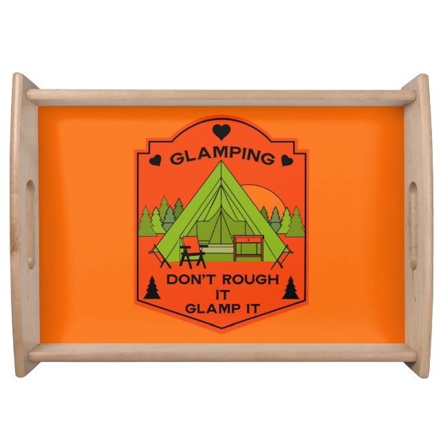 Bell Tent Glamping Serving Tray (Front)