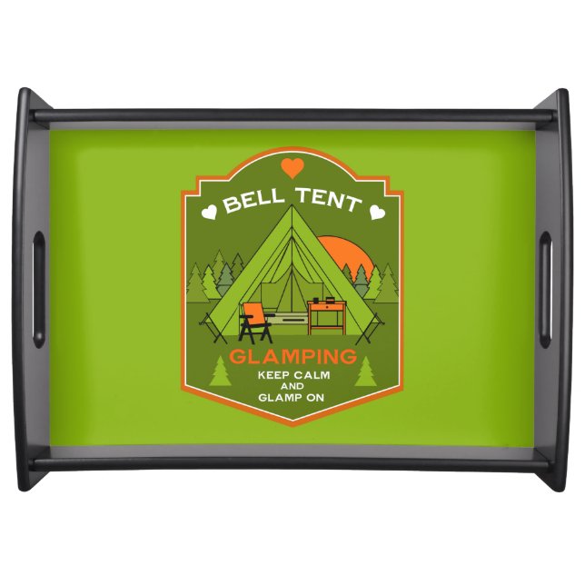 Bell Tent Glamping Serving Tray (Front)