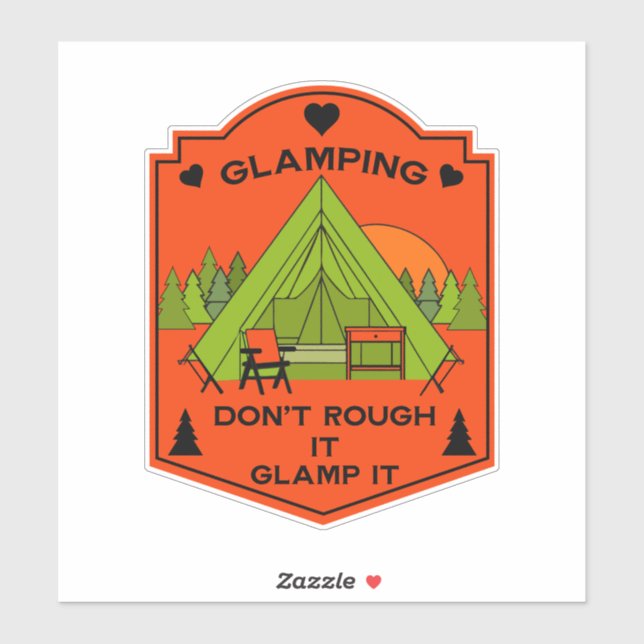 Bell Tent Glamping Sticker (Sheet)
