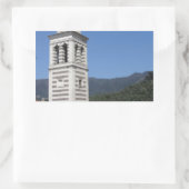Bell tower of St Andrew church in Levanto Rectangular Sticker (Bag)
