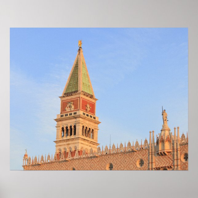 Bell Tower, Piazza San Marco, Venice Poster (Front)